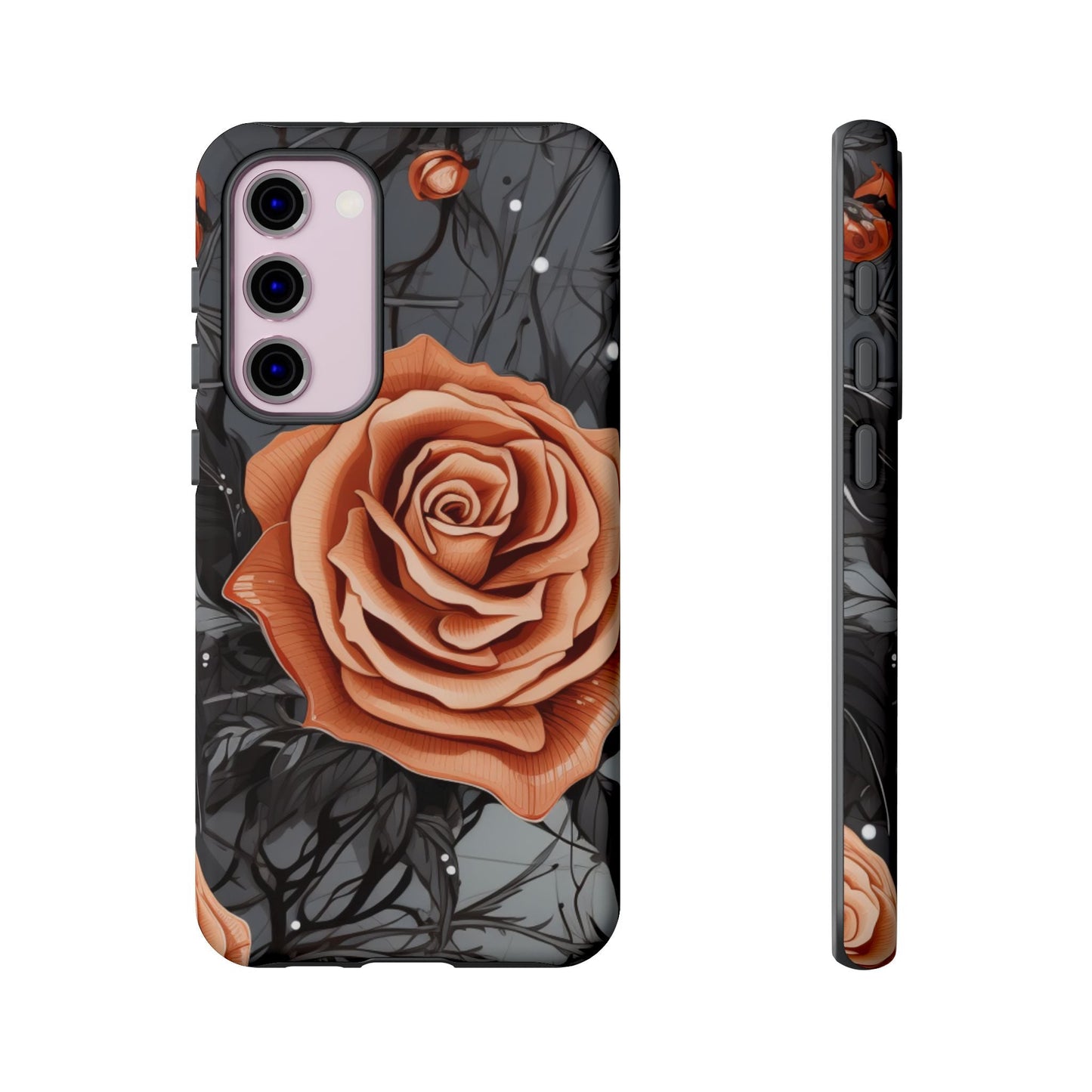 Gothic Orange Rose Samsung Galaxy Case - BOGO Cases