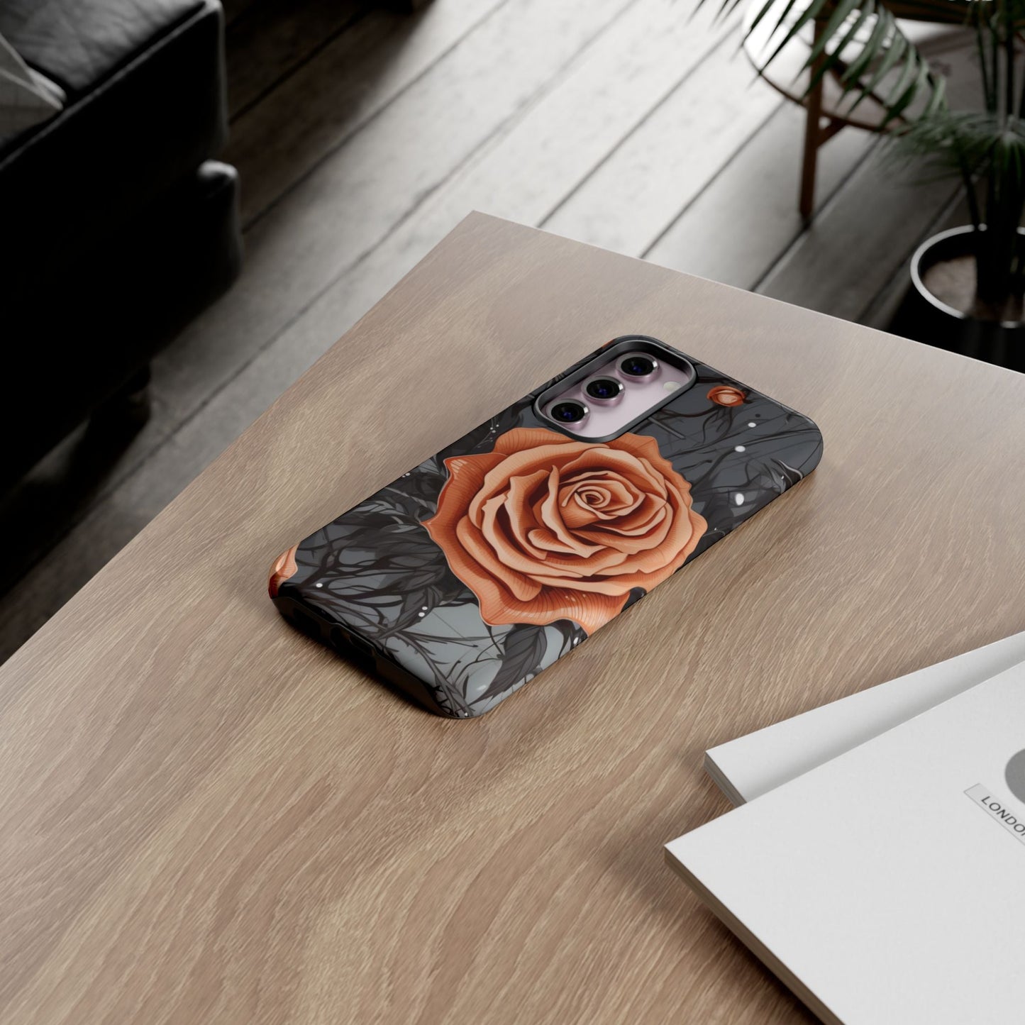 Gothic Orange Rose Samsung Galaxy Case - BOGO Cases