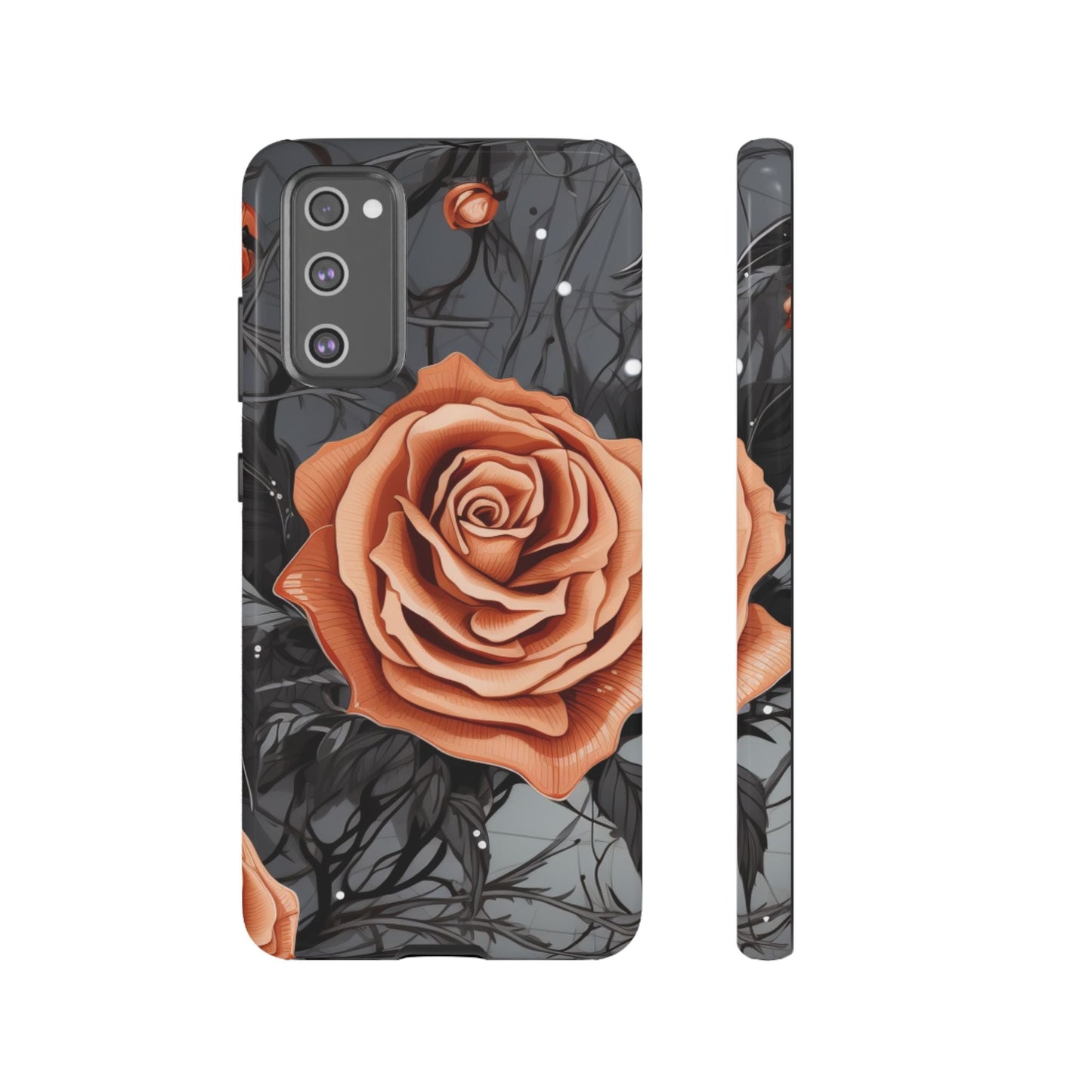 Gothic Orange Rose Samsung Galaxy Case - BOGO Cases