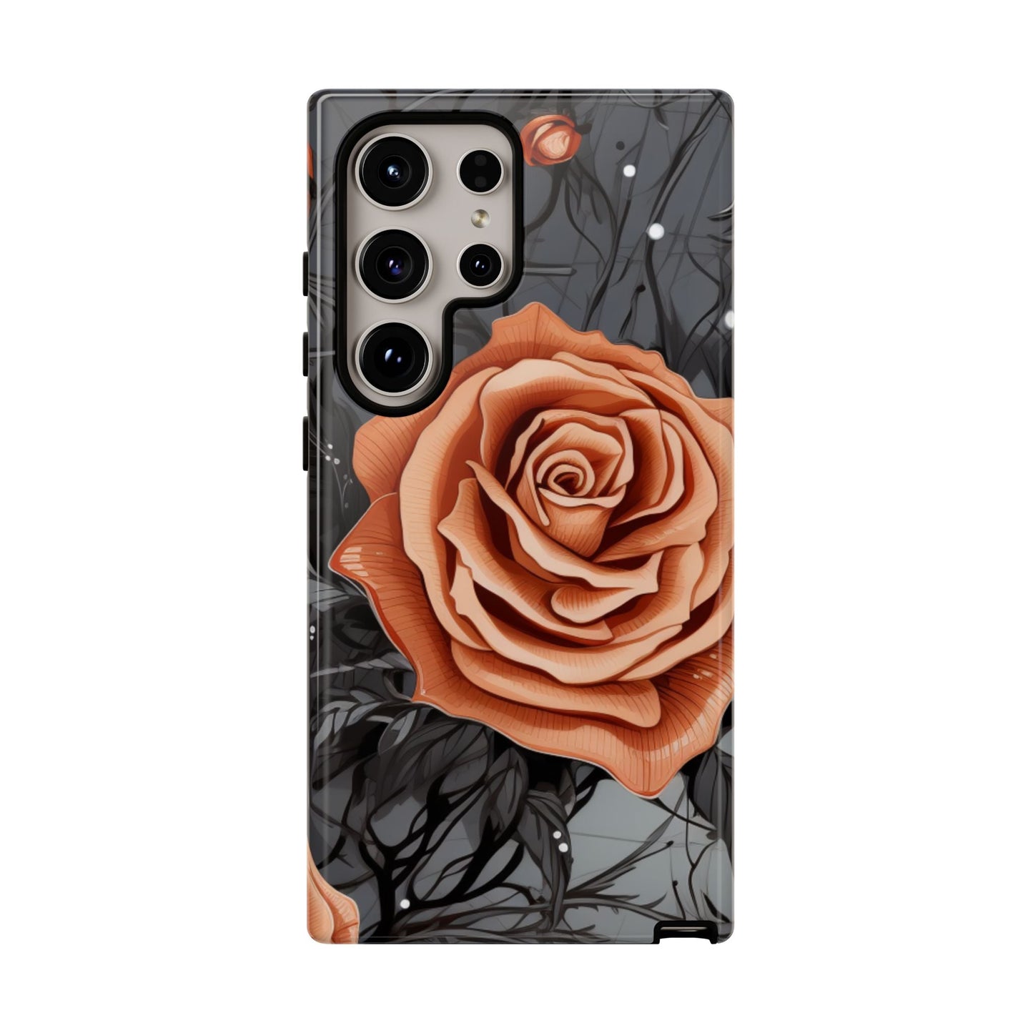 Gothic Orange Rose Samsung Galaxy Case - BOGO Cases