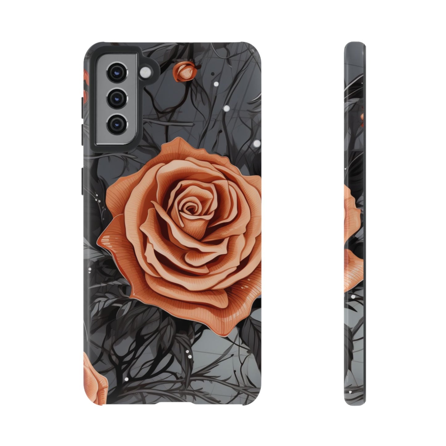 Gothic Orange Rose Samsung Galaxy Case - BOGO Cases