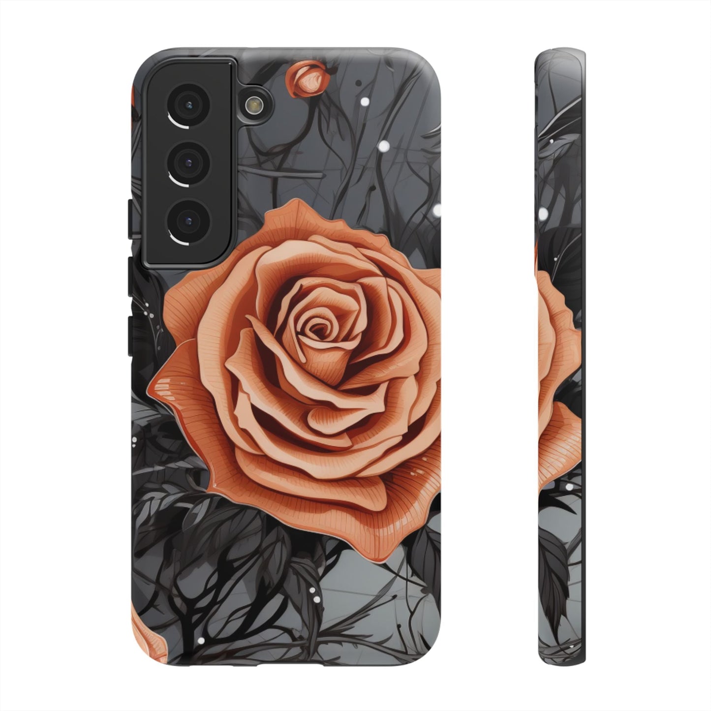 Gothic Orange Rose Samsung Galaxy Case - BOGO Cases