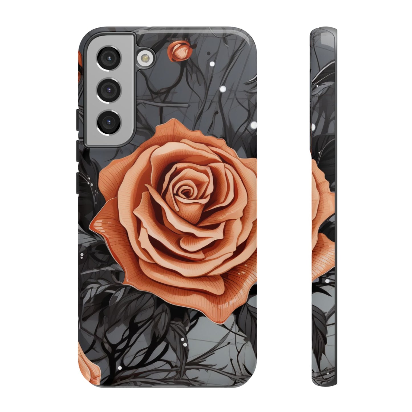 Gothic Orange Rose Samsung Galaxy Case - BOGO Cases
