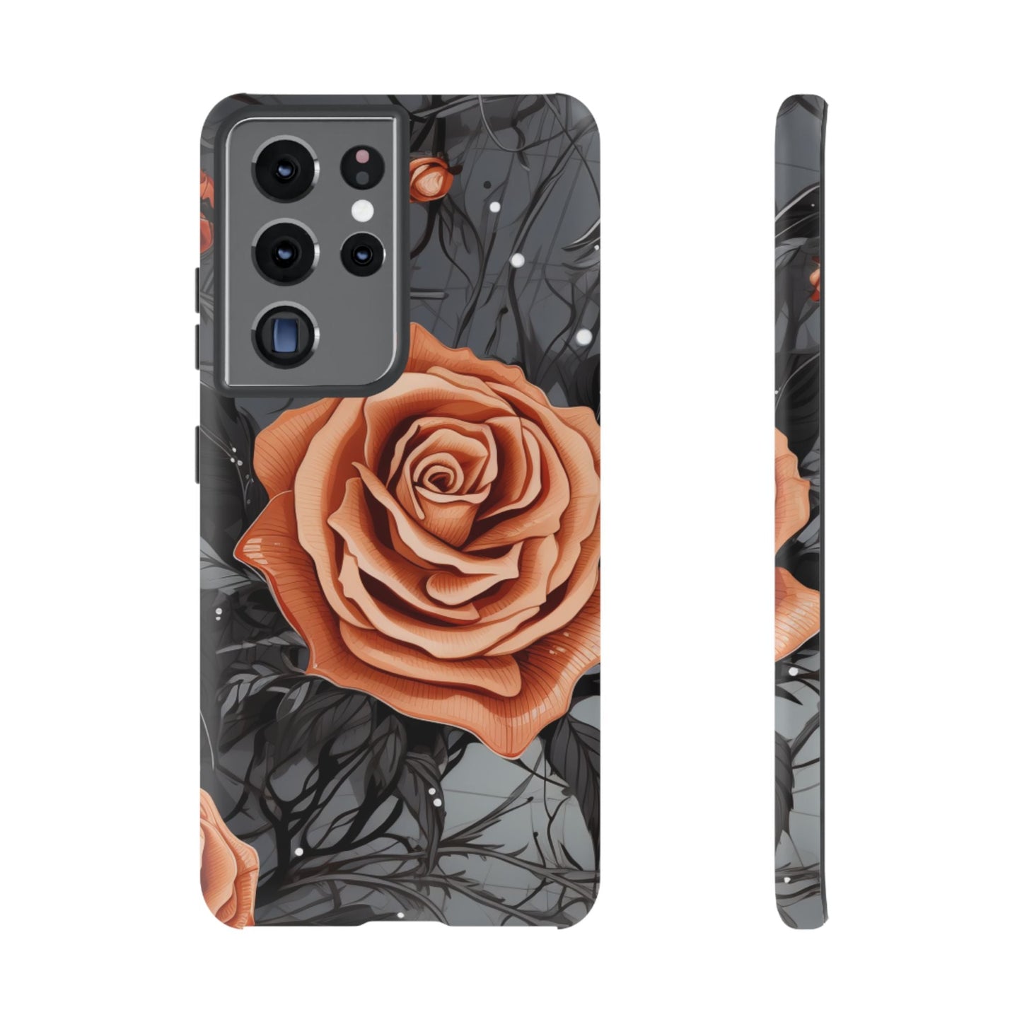 Gothic Orange Rose Samsung Galaxy Case - BOGO Cases