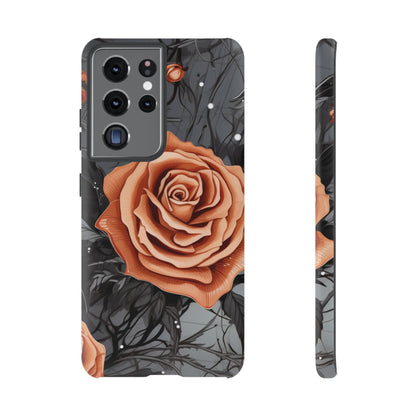 Gothic Orange Rose Samsung Galaxy Case - BOGO Cases