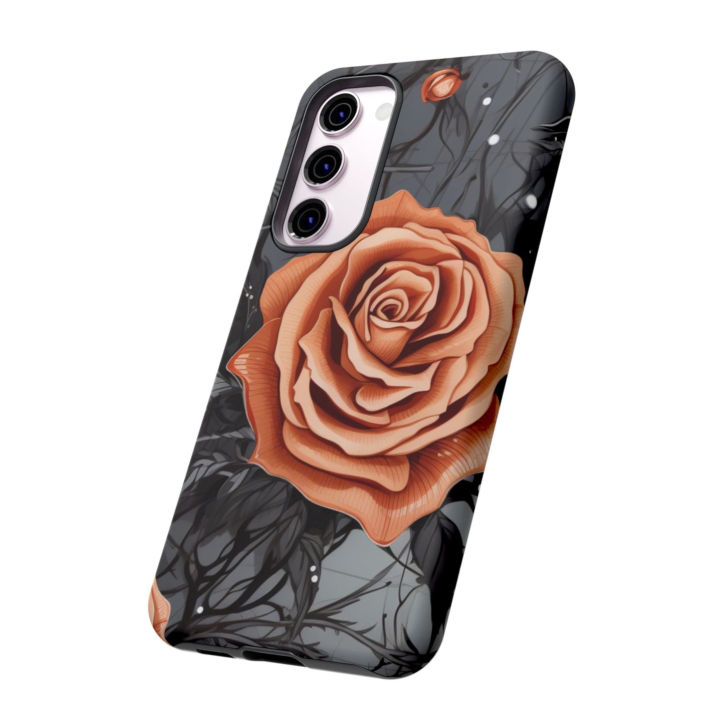 Gothic Orange Rose Samsung Galaxy Case - BOGO Cases