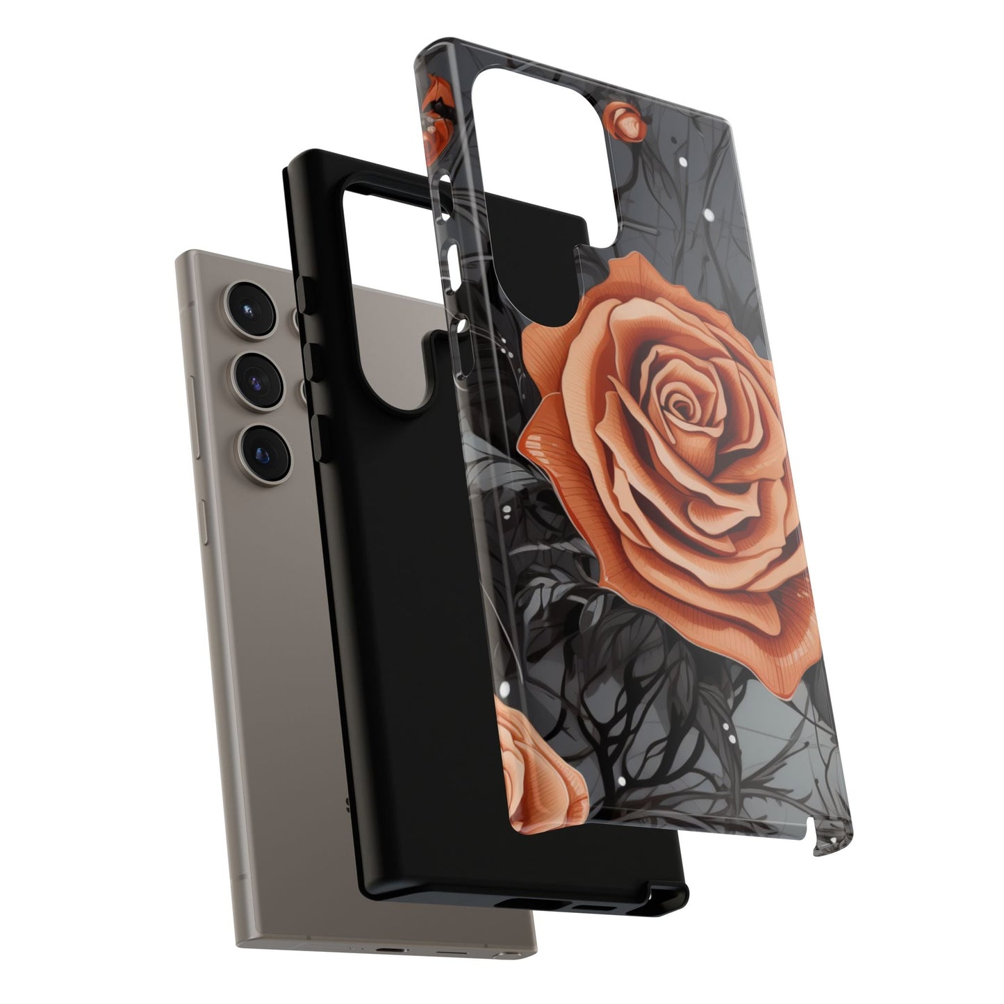Gothic Orange Rose Samsung Galaxy Case - BOGO Cases