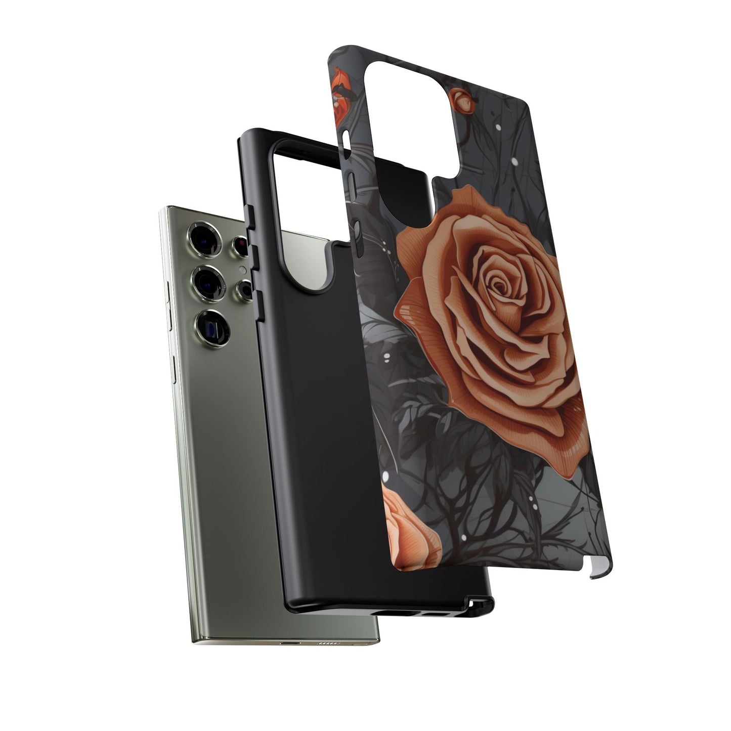 Gothic Orange Rose Samsung Galaxy Case - BOGO Cases