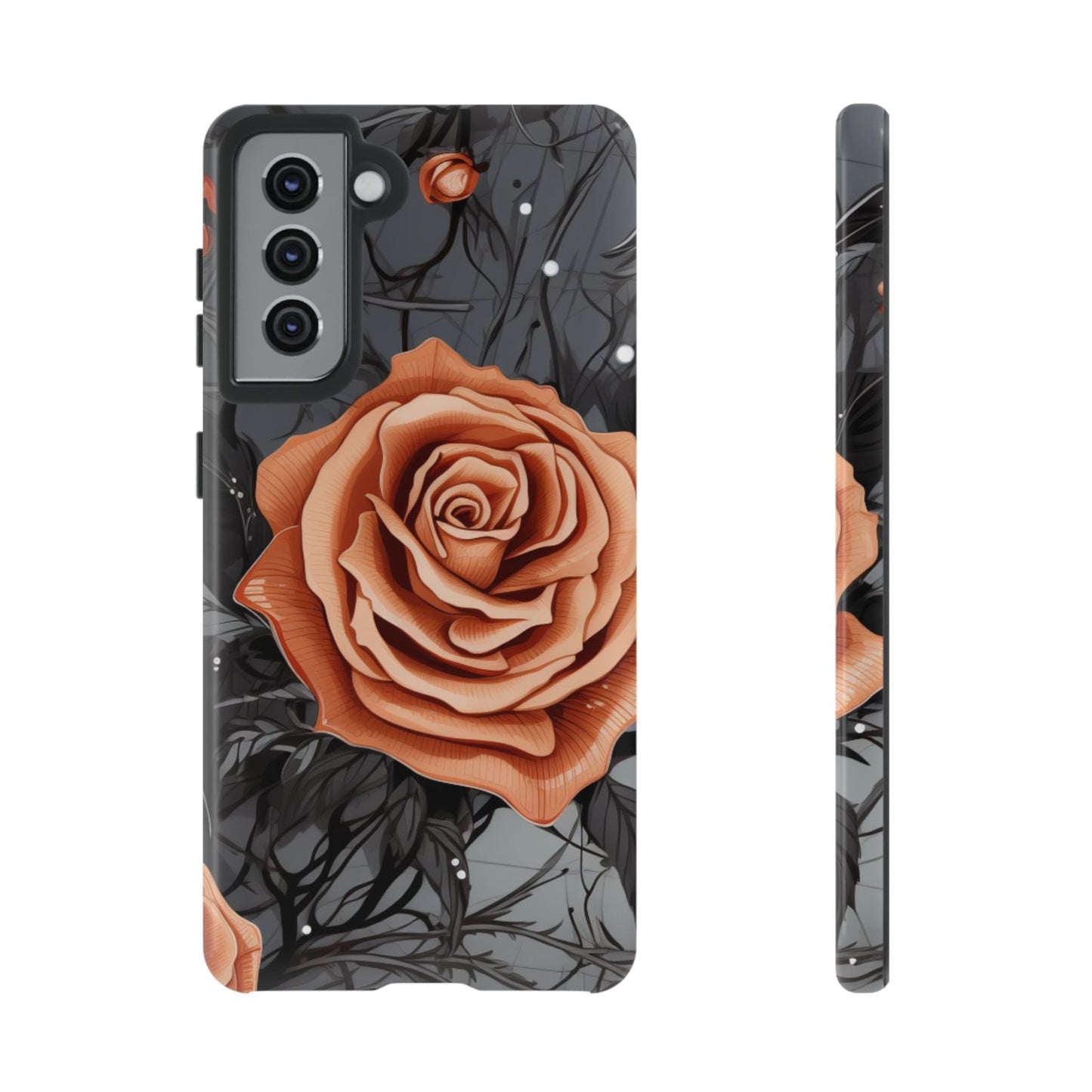 Gothic Orange Rose Samsung Galaxy Case - BOGO Cases