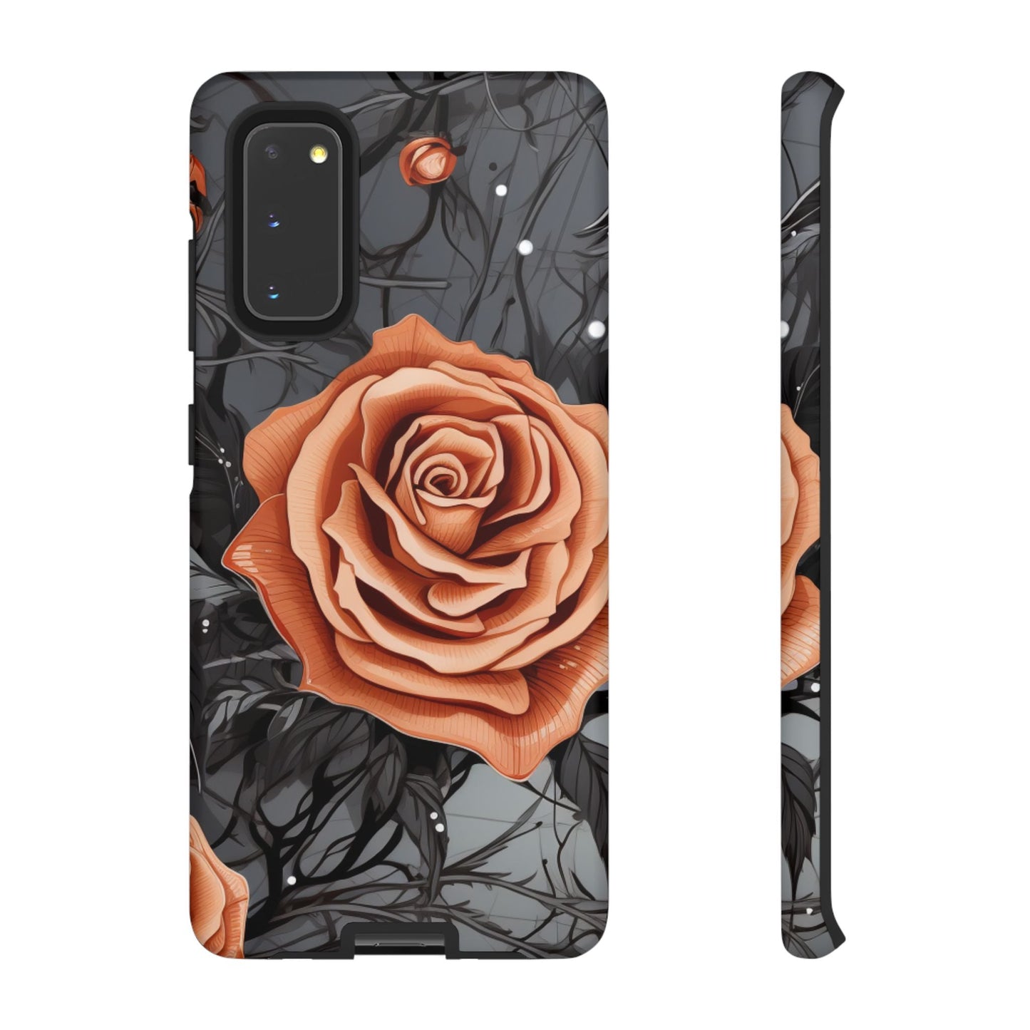 Gothic Orange Rose Samsung Galaxy Case - BOGO Cases