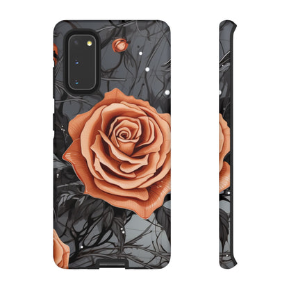 Gothic Orange Rose Samsung Galaxy Case - BOGO Cases
