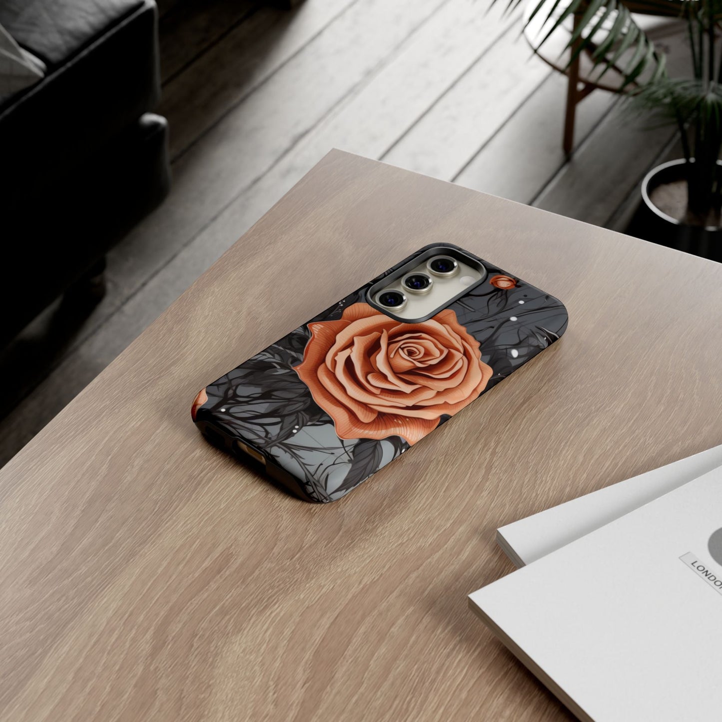 Gothic Orange Rose Samsung Galaxy Case - BOGO Cases