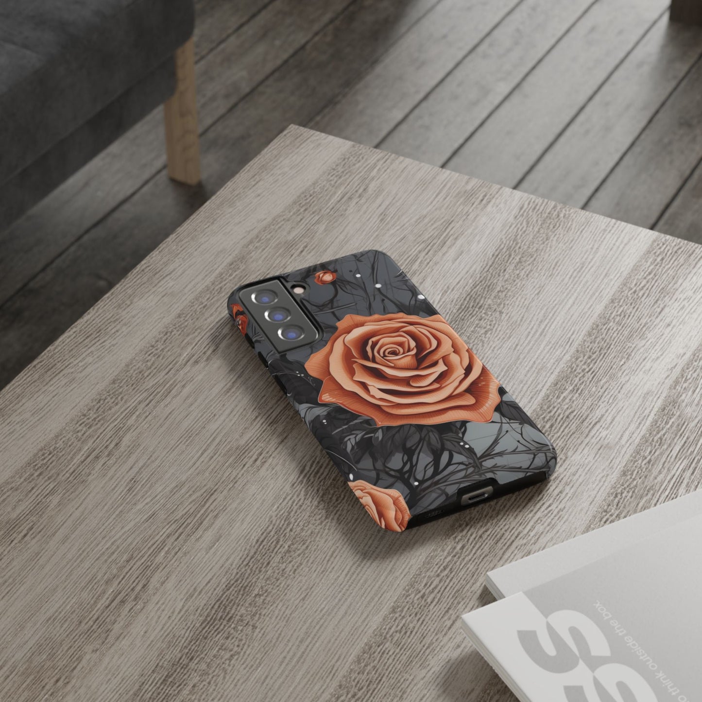 Gothic Orange Rose Samsung Galaxy Case - BOGO Cases