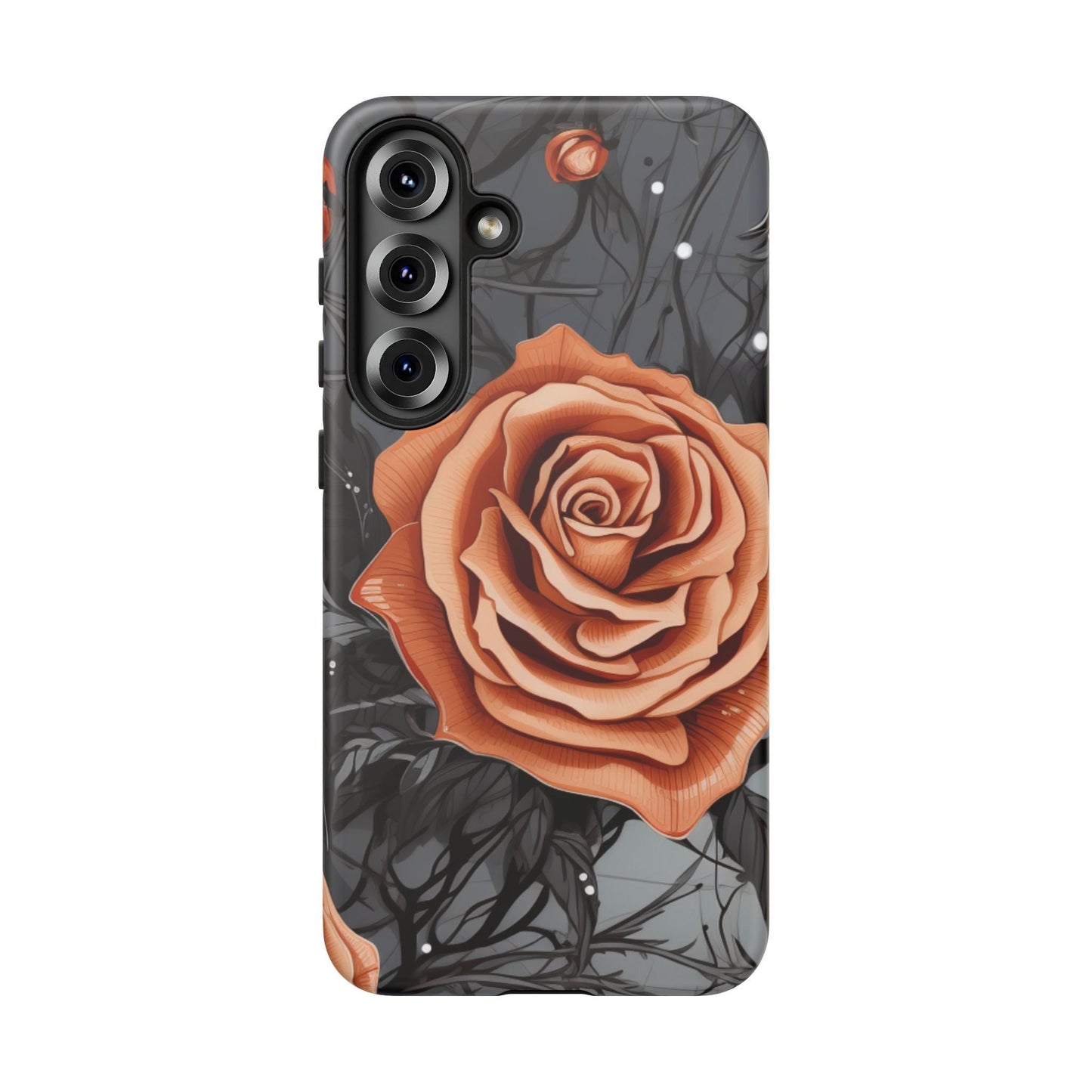 Gothic Orange Rose Samsung Galaxy Case - BOGO Cases
