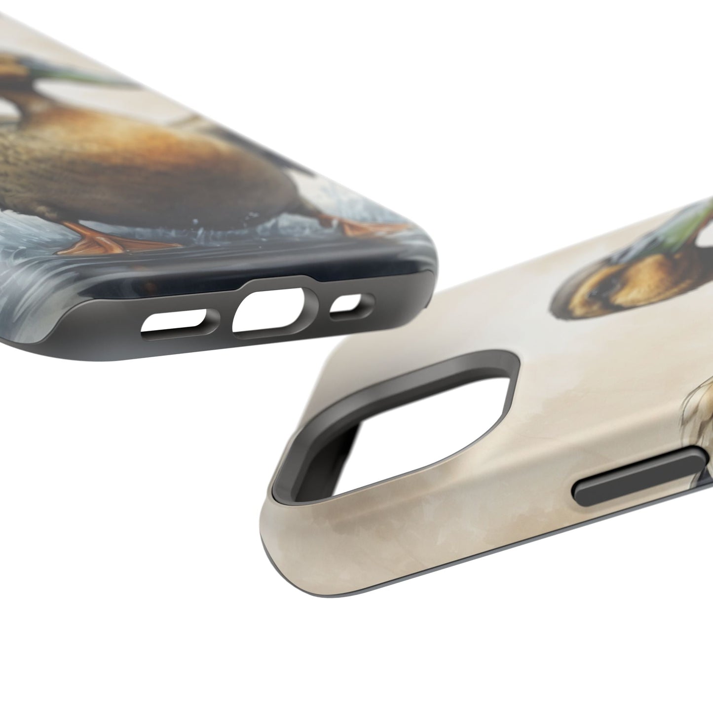 Graceful Duck in Watercolor Scene - MagSafe iPhone Case - BOGO Cases