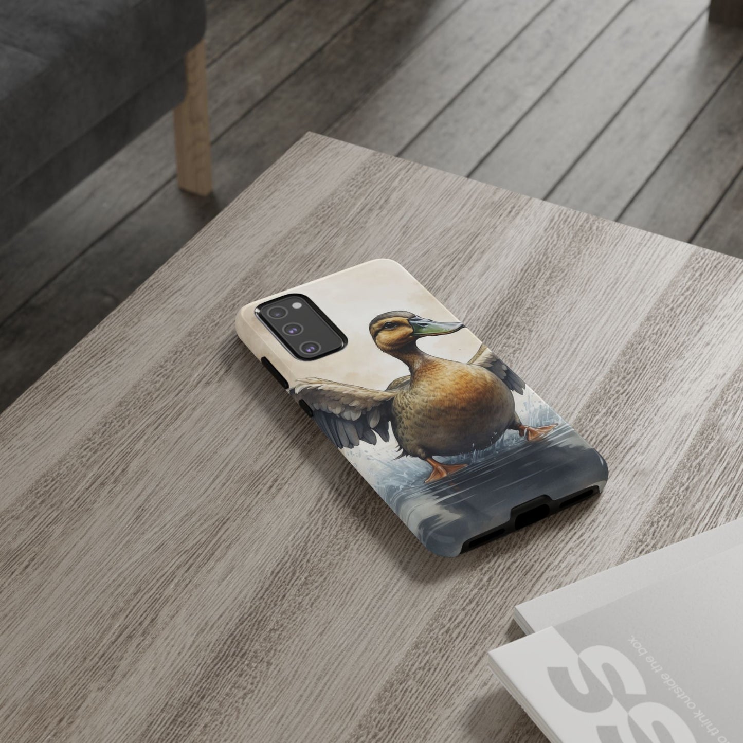 Graceful Duck in Watercolor Scene - Samsung Galaxy Case - BOGO Cases