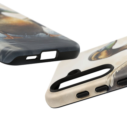 Graceful Duck in Watercolor Scene - Samsung Galaxy Case - BOGO Cases