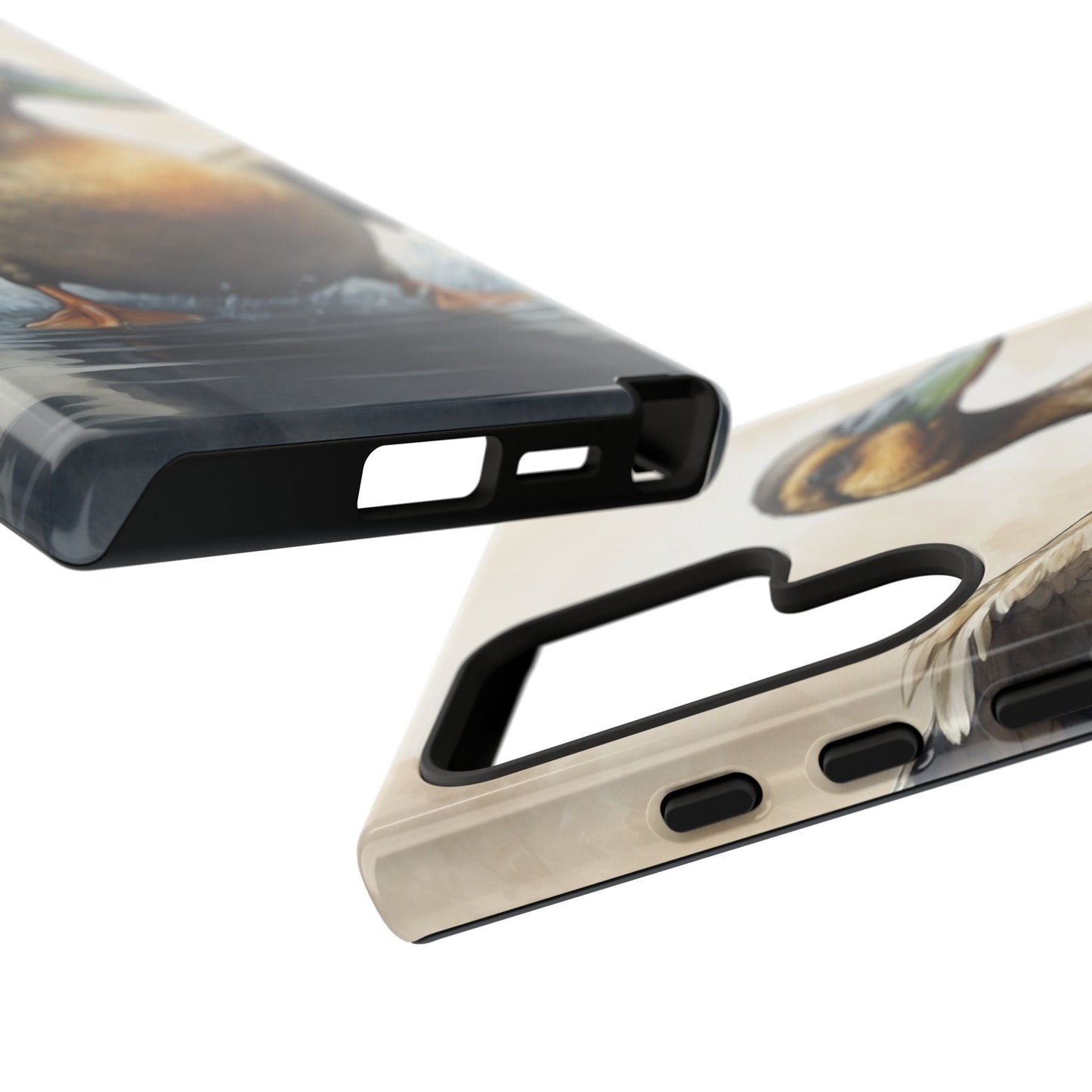 Graceful Duck in Watercolor Scene - Samsung Galaxy Case - BOGO Cases