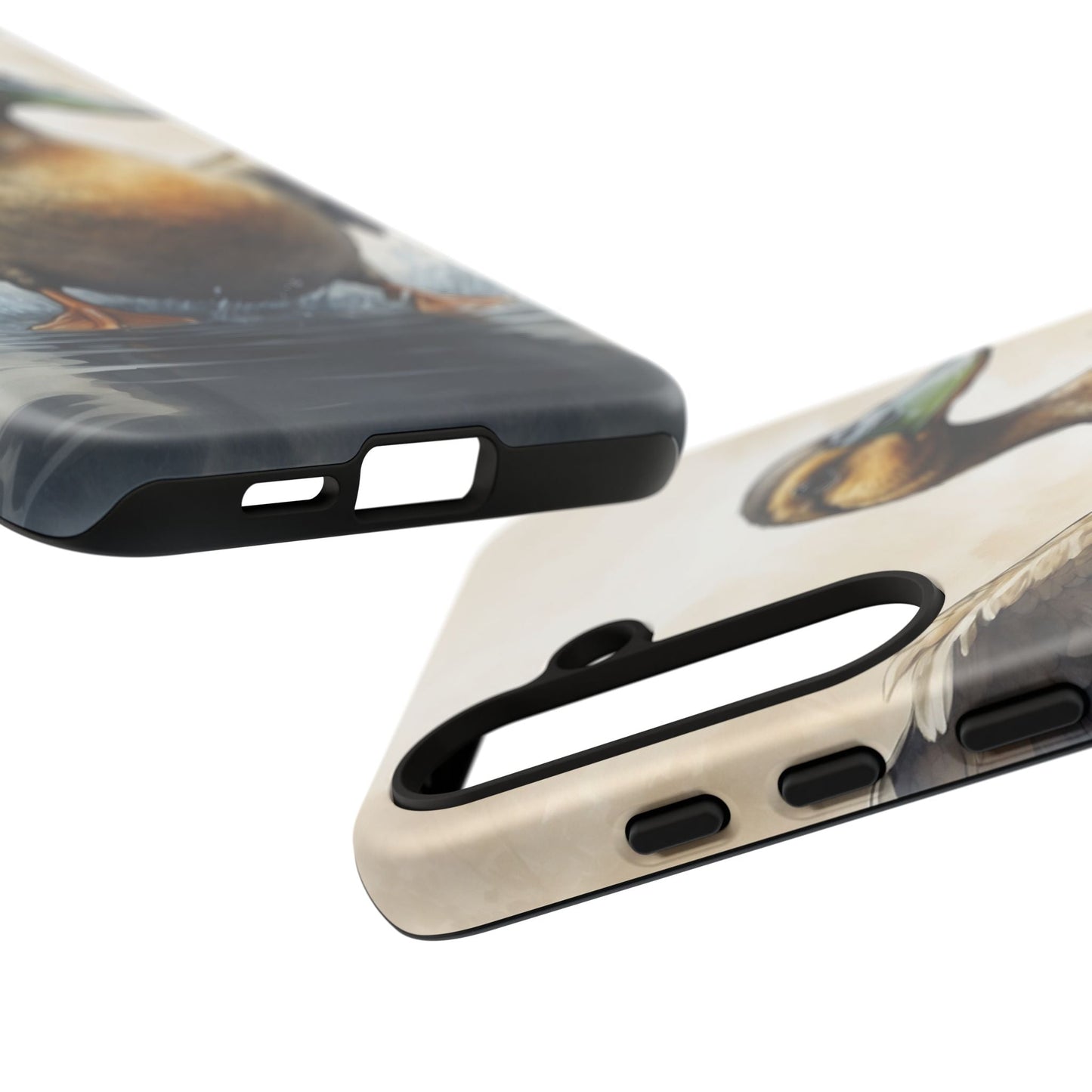 Graceful Duck in Watercolor Scene - Samsung Galaxy Case - BOGO Cases
