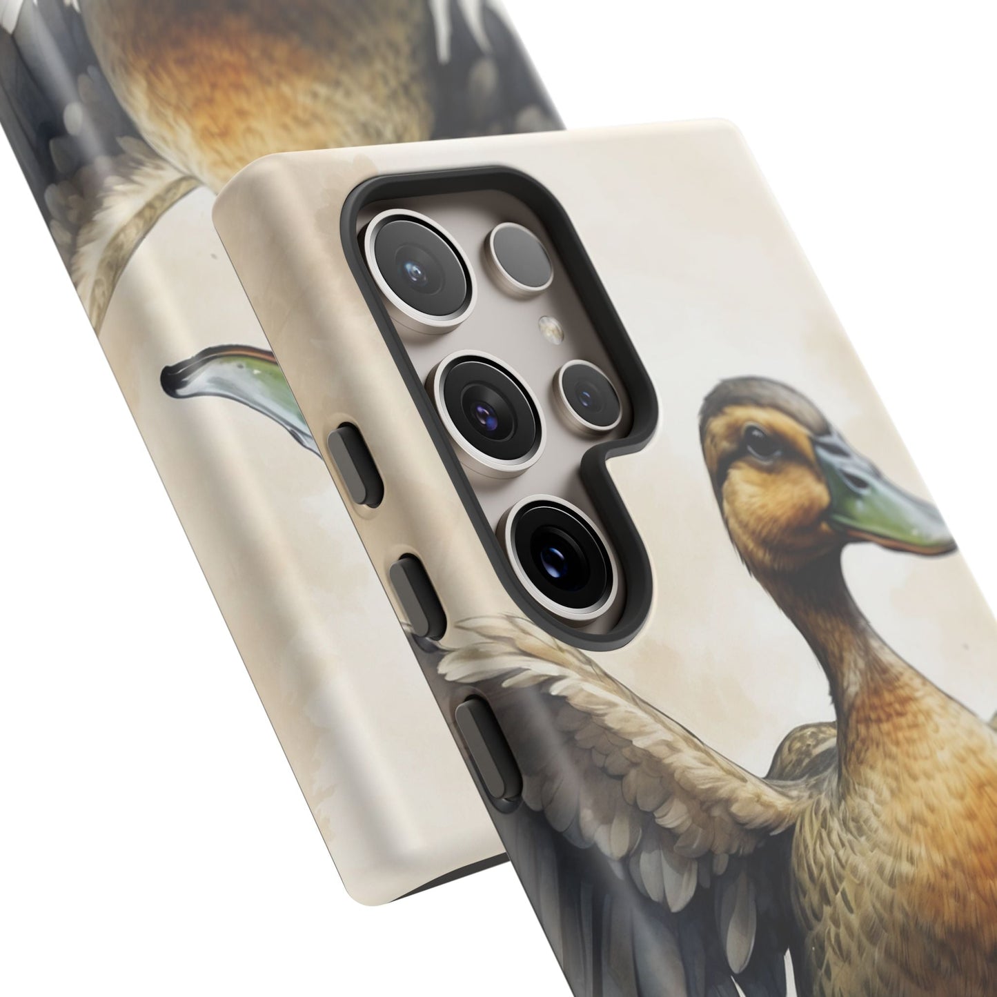 Graceful Duck in Watercolor Scene - Samsung Galaxy Case - BOGO Cases