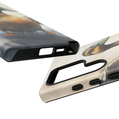 Graceful Duck in Watercolor Scene - Samsung Galaxy Case - BOGO Cases