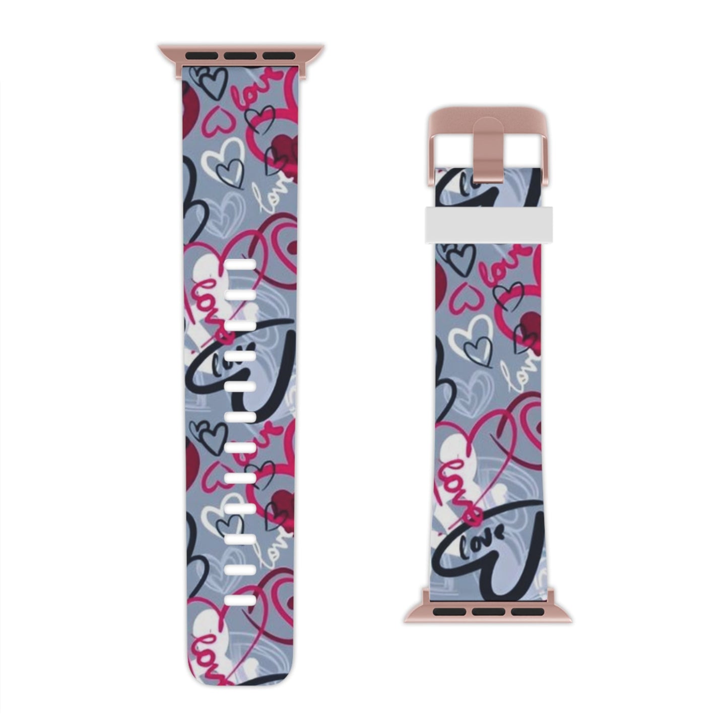 Graffiti Love Hearts Apple Watch Band - BOGO Cases