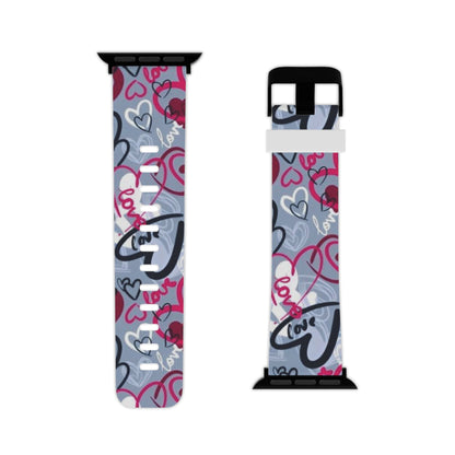 Graffiti Love Hearts Apple Watch Band - BOGO Cases