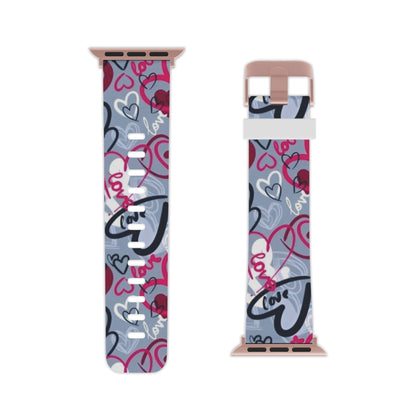 Graffiti Love Hearts Apple Watch Band - BOGO Cases