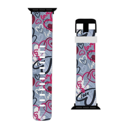 Graffiti Love Hearts Apple Watch Band - BOGO Cases