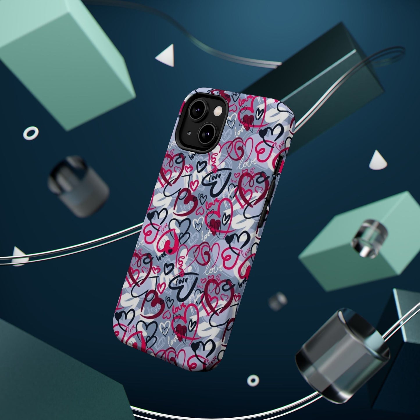 Graffiti Love Hearts MagSafe Case - BOGO Cases