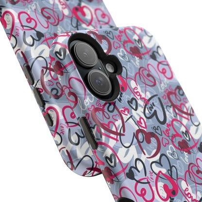Graffiti Love Hearts MagSafe Case - BOGO Cases