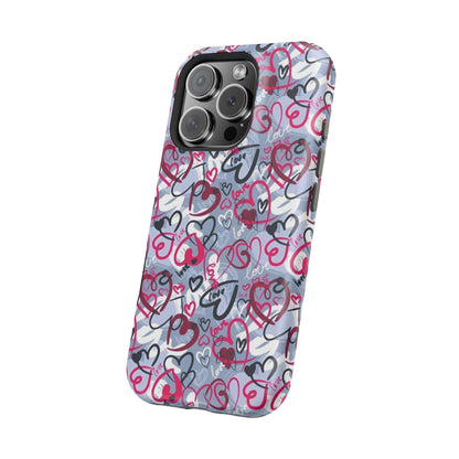 Graffiti Love Hearts MagSafe Case - BOGO Cases