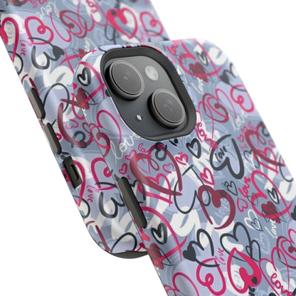Graffiti Love Hearts MagSafe Case - BOGO Cases