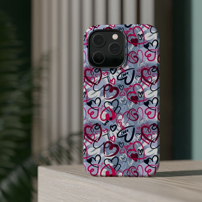 Graffiti Love Hearts MagSafe Case - BOGO Cases