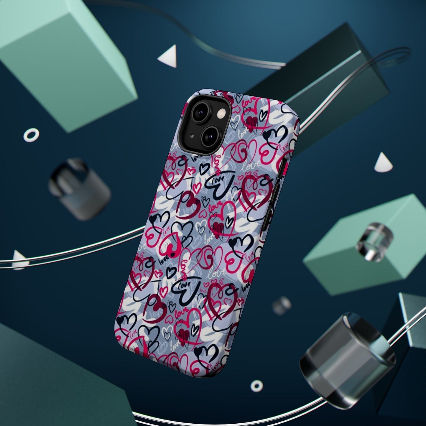 Graffiti Love Hearts MagSafe Case - BOGO Cases