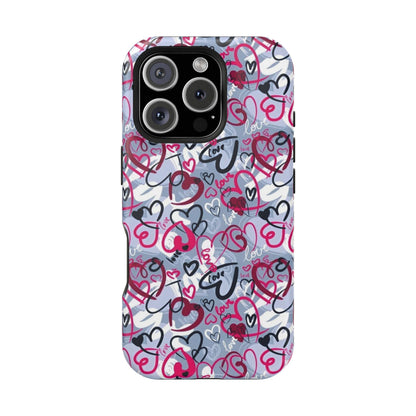 Graffiti Love Hearts MagSafe Case - BOGO Cases