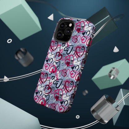 Graffiti Love Hearts MagSafe Case - BOGO Cases