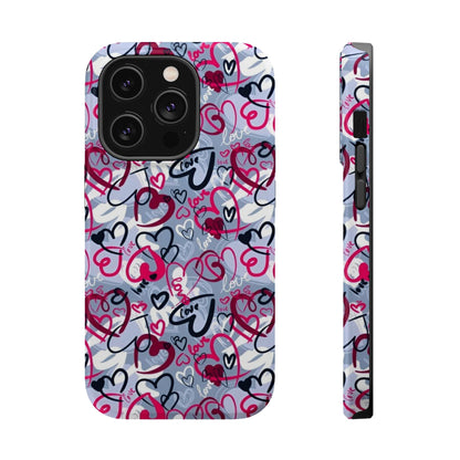 Graffiti Love Hearts MagSafe Case - BOGO Cases