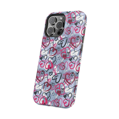 Graffiti Love Hearts MagSafe Case - BOGO Cases