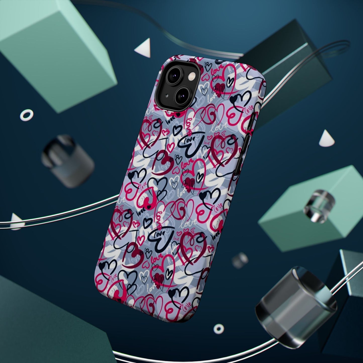 Graffiti Love Hearts MagSafe Case - BOGO Cases