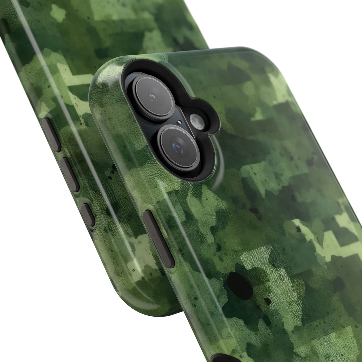 Green Camo Abstract Art - MagSafe iPhone Case - BOGO Cases
