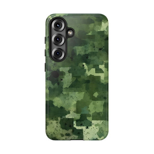 Green Camo Abstract Art - Samsung Galaxy Case - BOGO Cases