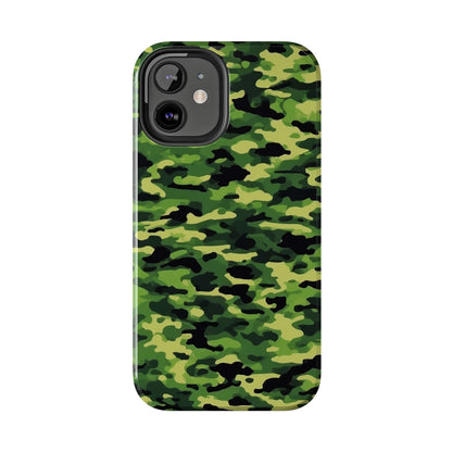 Green Woodland Camouflage – iPhone Case, Sleek and Durable Design - BOGO Cases