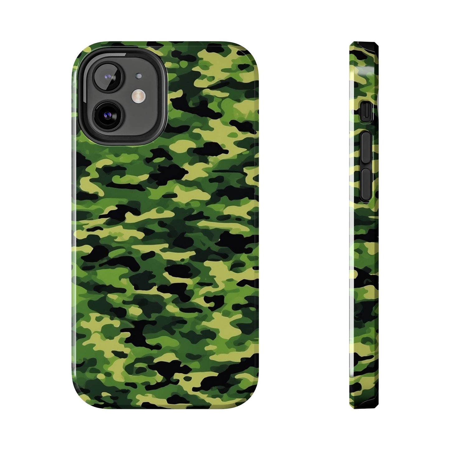 Green Woodland Camouflage – iPhone Case, Sleek and Durable Design - BOGO Cases