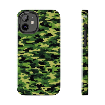 Green Woodland Camouflage – iPhone Case, Sleek and Durable Design - BOGO Cases