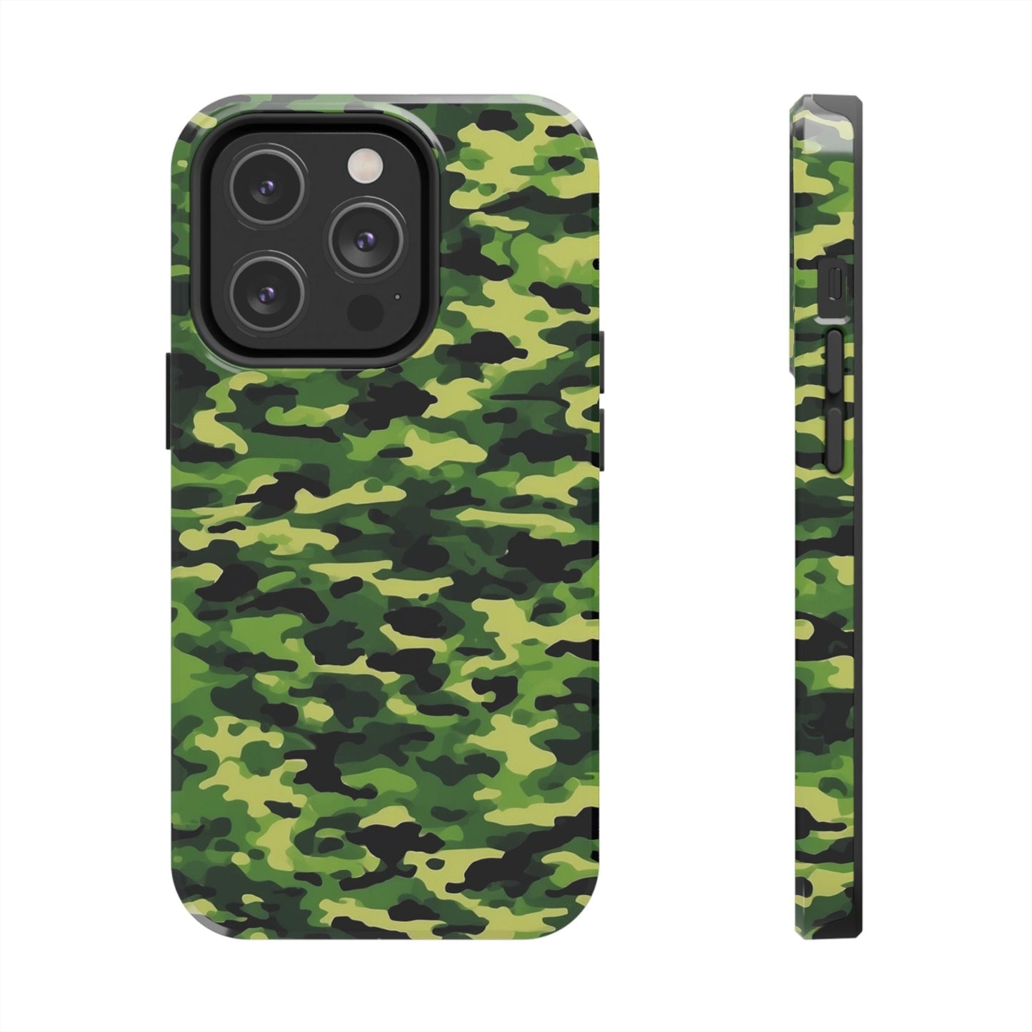 Green Woodland Camouflage – iPhone Case, Sleek and Durable Design - BOGO Cases
