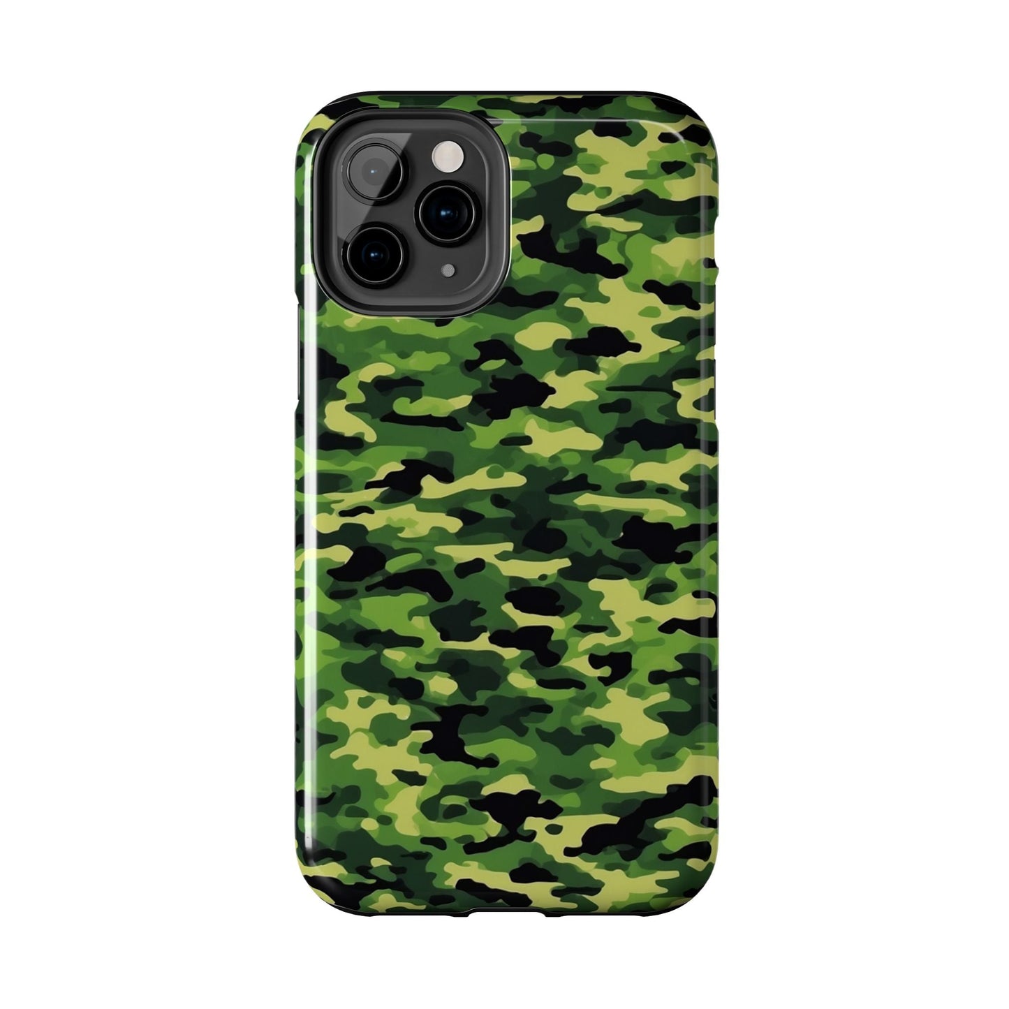 Green Woodland Camouflage – iPhone Case, Sleek and Durable Design - BOGO Cases