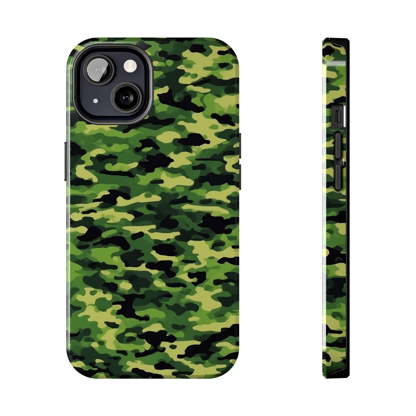 Green Woodland Camouflage – iPhone Case, Sleek and Durable Design - BOGO Cases