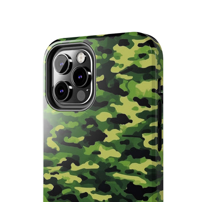 Green Woodland Camouflage – iPhone Case, Sleek and Durable Design - BOGO Cases