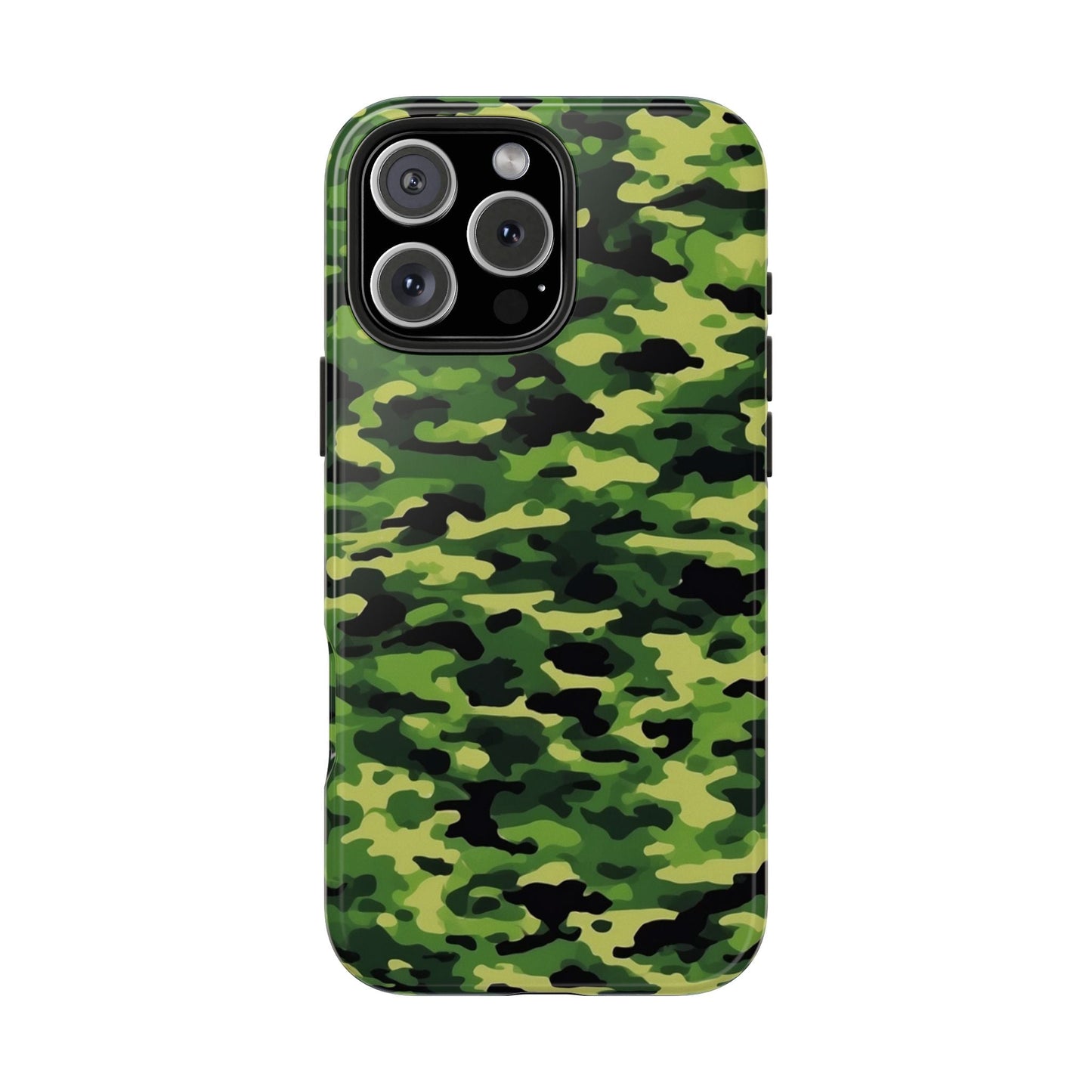 Green Woodland Camouflage – iPhone Case, Sleek and Durable Design - BOGO Cases